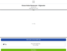 Tablet Screenshot of kinaraindianedgewater.com
